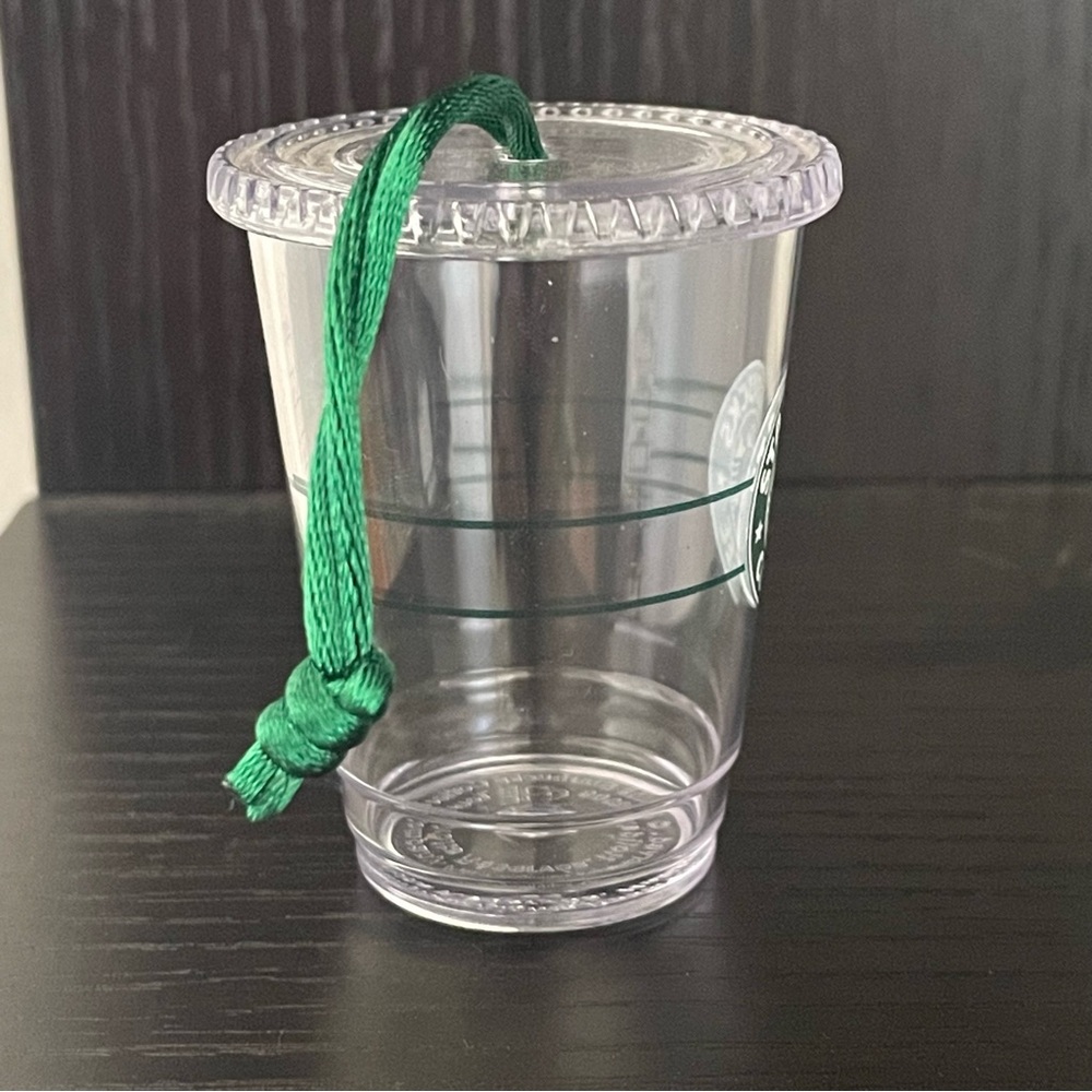 LAST CHANCE Starbucks Holiday 2008 Iced Drink Cup Clear Ornament Vintage Collect - Picture 4 of 8